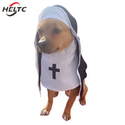 Funny Pet Cat Halloween Costumes Nun