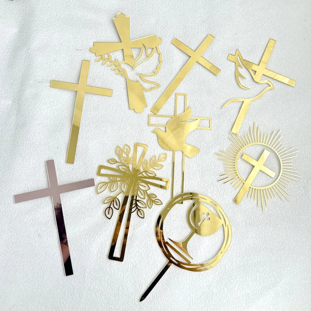 God Bless Acrylic Cake Topper Christian