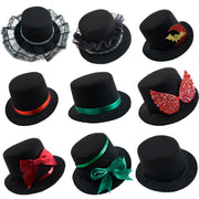 Dog Hats Pet Gentleman Costumes Party Supplies Halloween Pet Cos Accessories Halloween Prop Top Hat Accessory Pet Hats