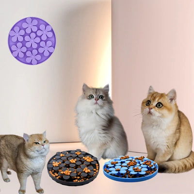 Pet Products Mat For Dogs Cats Slow Food Bowls