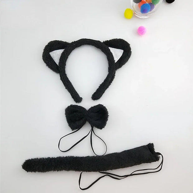 Halloween Cat Ears Tail Set