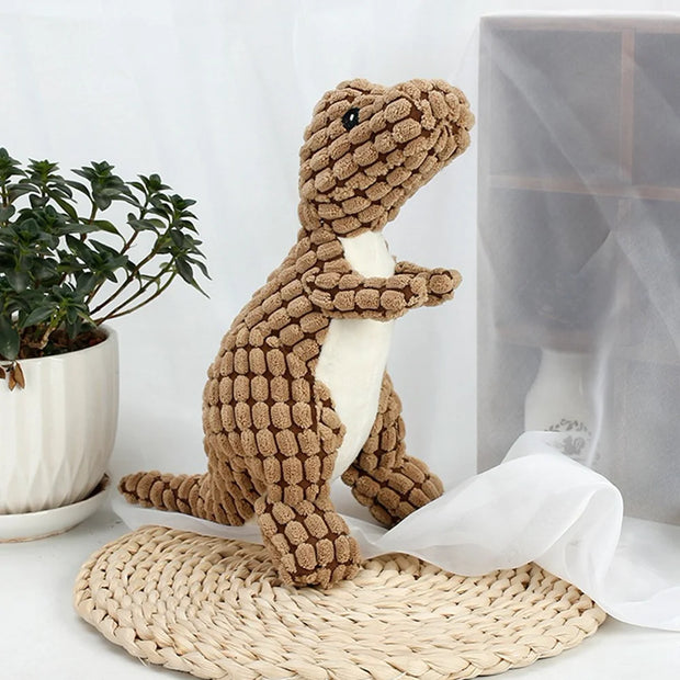 Durable Dinosaur Plush Pet Toy