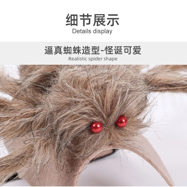 Pet Halloween Costume Black Spider Pet Decoration Small Dog Cat Decoration Ghost Day Accessories Ornament Creative Decor Supplie
