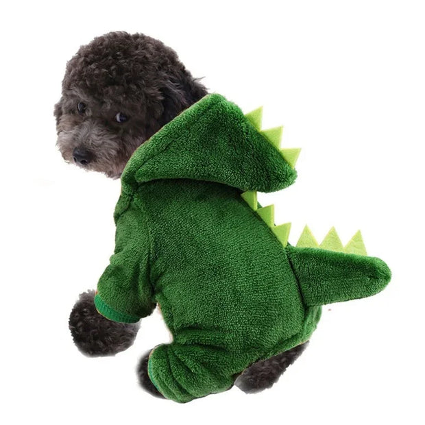 Pet Cat Dog Halloween Dog Clothes for Small Dogs Funny  Winter Warm Cat Coat Fleece Hoodies Sweater