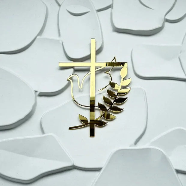 Ins Cross Christ Birthday Cake Topper