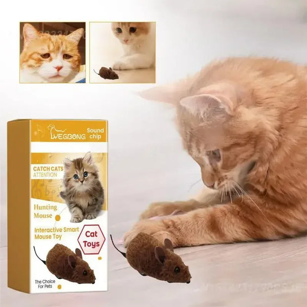 “Cat Mouse Toy – Plush, Sound Simulation, Durable & Fun”