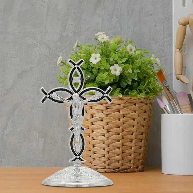 Standing Cross Figurine Decorative Catholic Christian