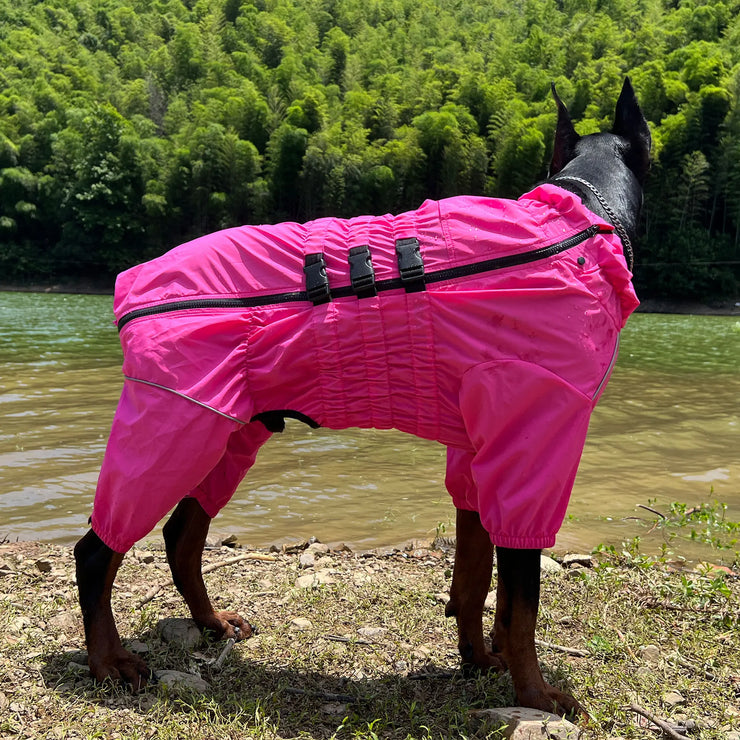 Dog Raincoat Waterproof Pet Overall