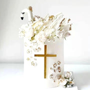 New Arrivals Christian Cross Cake Topper