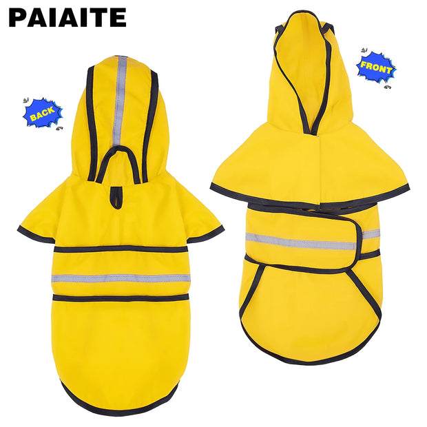 Waterproof Hooded Raincoat for Dogs