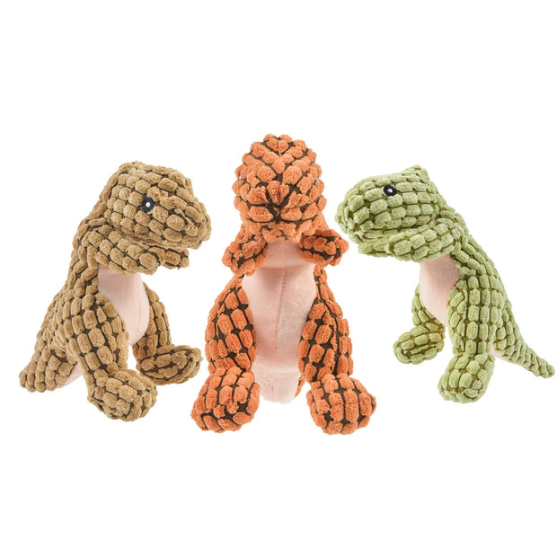 Durable Dinosaur Plush Pet Toy