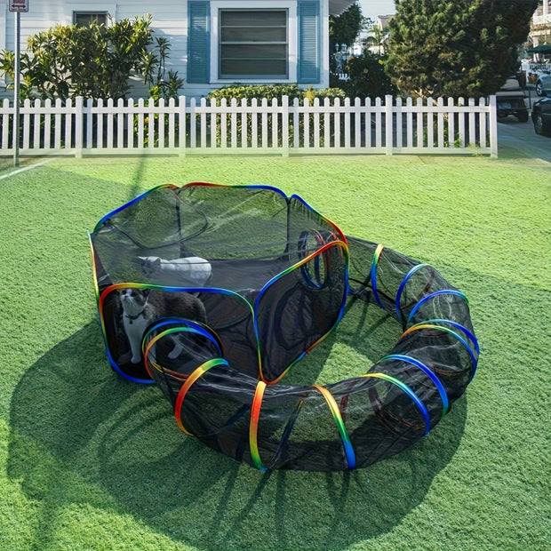 Cat Rabbit Guinea Pig Tunnel Tent