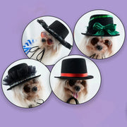 Dog Hats Pet Gentleman Costumes Party Supplies Halloween Pet Cos Accessories Halloween Prop Top Hat Accessory Pet Hats