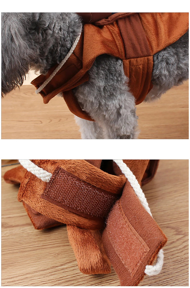 Halloween Party Dog Funny Cowboy Dressing Up Jacket Coats