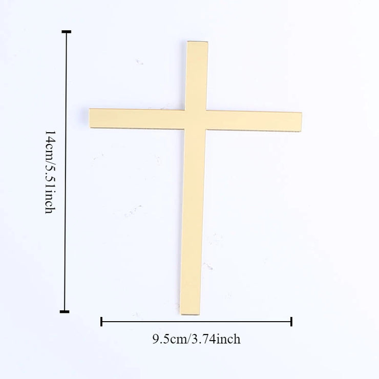 New Arrivals Christian Cross Cake Topper