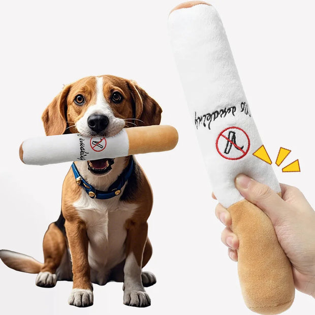 Pet Chew Sound Plush Cigar