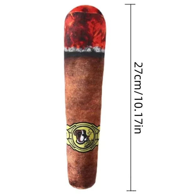 Pet Chew Sound Plush Cigar