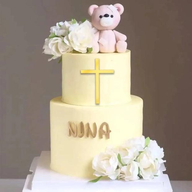 New Arrivals Christian Cross Cake Topper