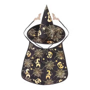 Funny Pumpkin Pet Halloween Costumes Cape Adjustable