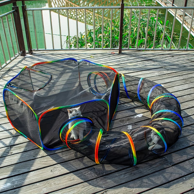 Cat Rabbit Guinea Pig Tunnel Tent