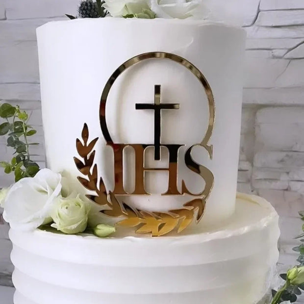 Ins Cross Christ Birthday Cake Topper