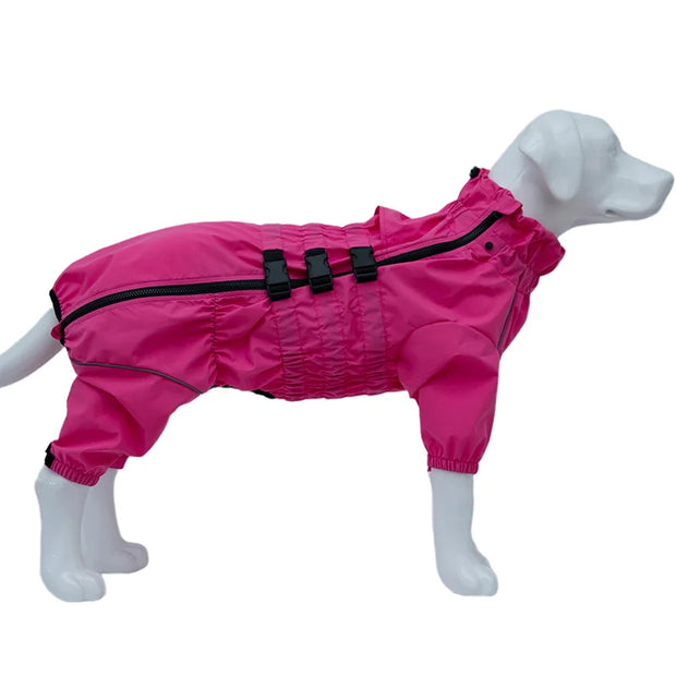 Dog Raincoat Waterproof Pet Overall