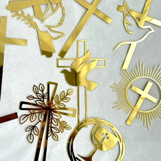 God Bless Acrylic Cake Topper Christian