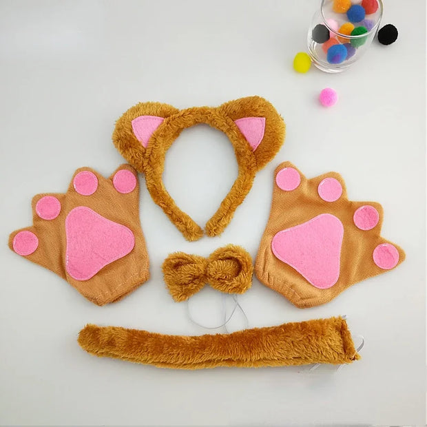 Halloween Cat Ears Tail Set