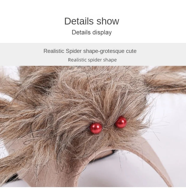 Pet Halloween Costume Black Spider Pet Decoration Small Dog Cat Decoration Ghost Day Accessories Ornament Creative Decor Supplie