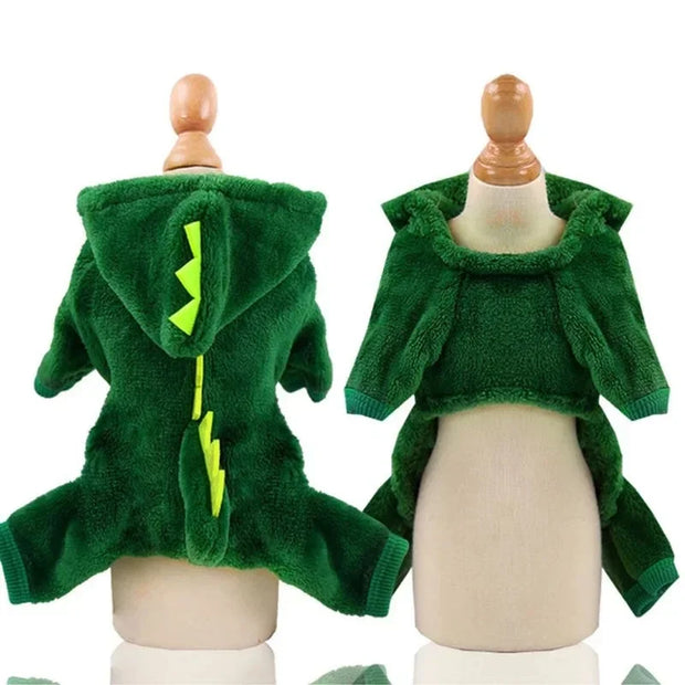 Pet Cat Dog Halloween Dog Clothes for Small Dogs Funny  Winter Warm Cat Coat Fleece Hoodies Sweater