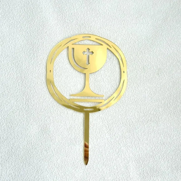 Ins Cross Christ Birthday Cake Topper