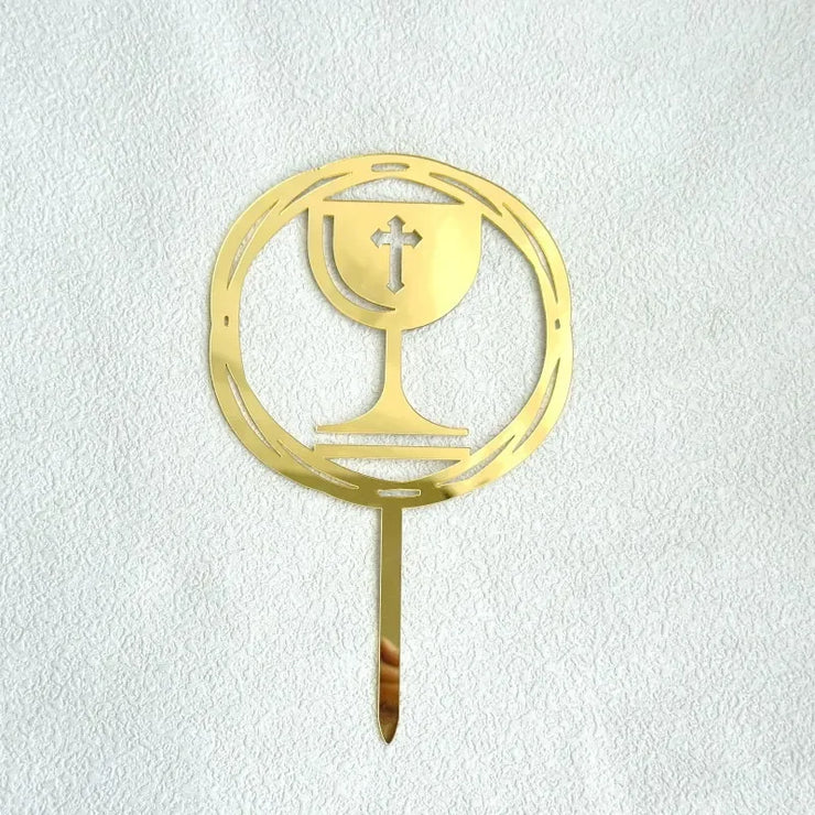 Ins Cross Christ Birthday Cake Topper