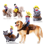Halloween Party Dog Funny Cowboy Dressing Up Jacket Coats