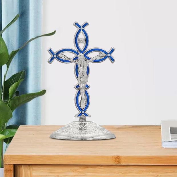 Standing Cross Figurine Decorative Catholic Christian
