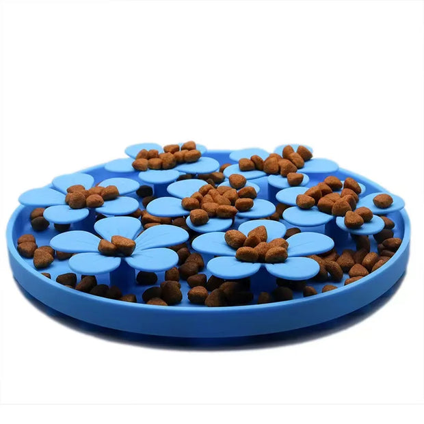 Pet Products Mat For Dogs Cats Slow Food Bowls