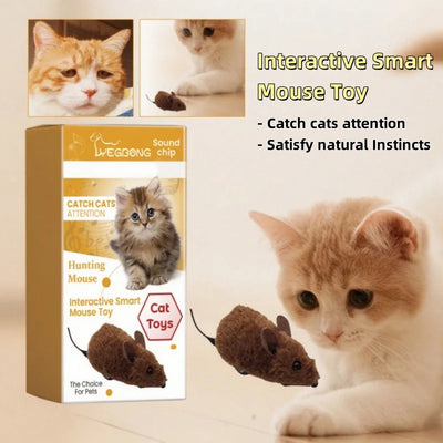 “Cat Mouse Toy – Plush, Sound Simulation, Durable & Fun”