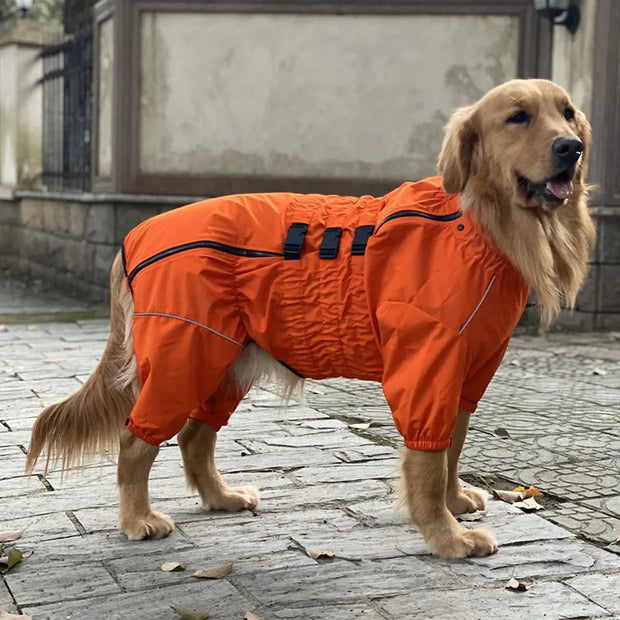 Dog Raincoat Waterproof Pet Overall