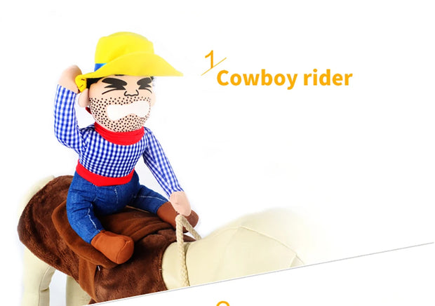 Halloween Party Dog Funny Cowboy Dressing Up Jacket Coats