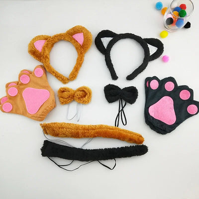 Halloween Cat Ears Tail Set