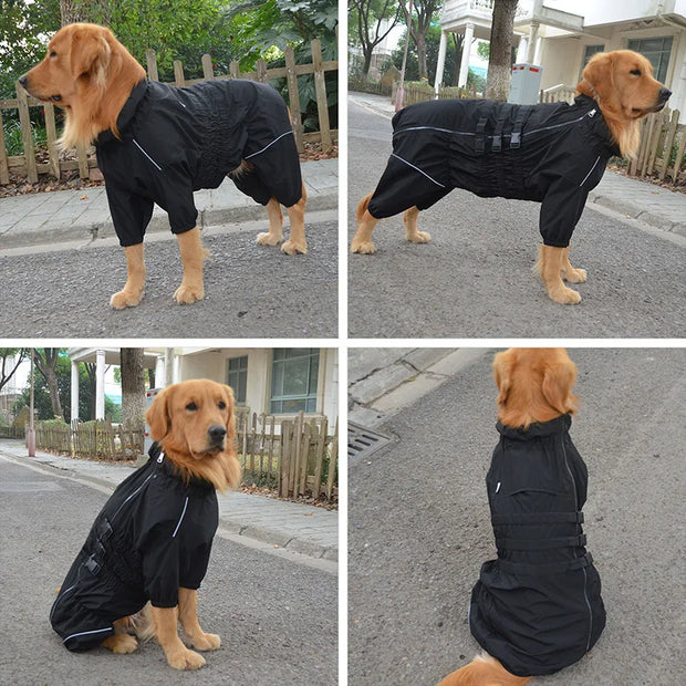 Dog Raincoat Waterproof Pet Overall