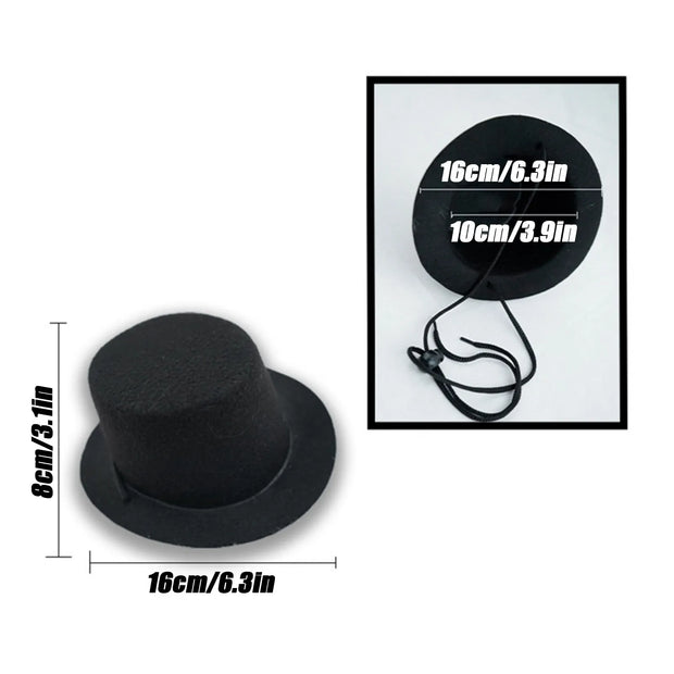 Dog Hats Pet Gentleman Costumes Party Supplies Halloween Pet Cos Accessories Halloween Prop Top Hat Accessory Pet Hats
