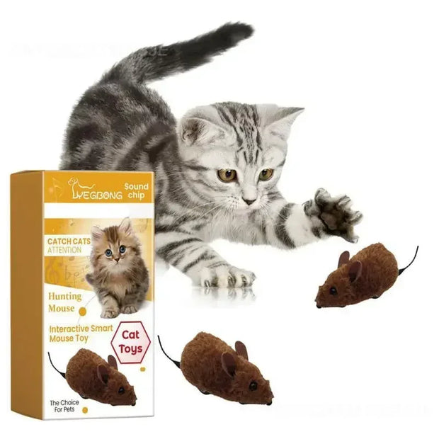 “Cat Mouse Toy – Plush, Sound Simulation, Durable & Fun”