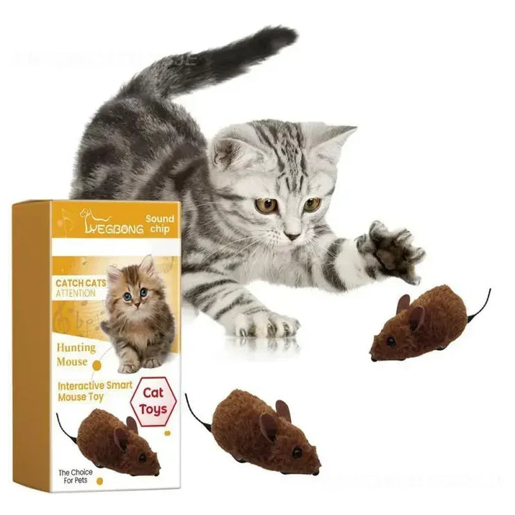 “Cat Mouse Toy – Plush, Sound Simulation, Durable & Fun”