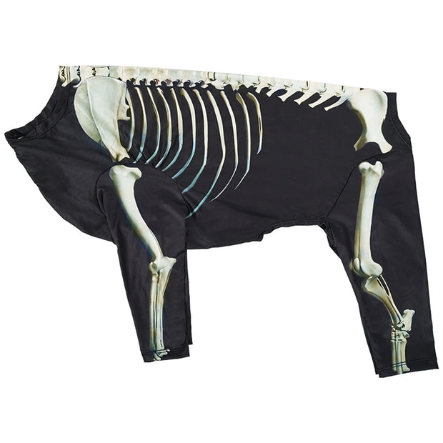 Pet Dog Halloween Costume Skeleton Dog Transformation Outfit Comfortable and Cool Large Dog Clothes Pet Supplies