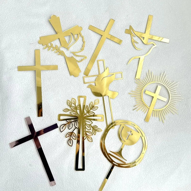 God Bless Acrylic Cake Topper Christian