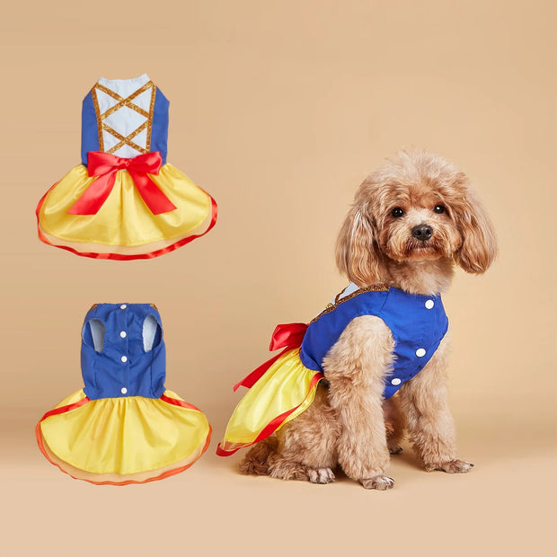 Snow Dog Costume - Christmas Princess Puppy Dress