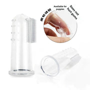 Pet Silicone Finger Cots Toothbrush Cats Dogs