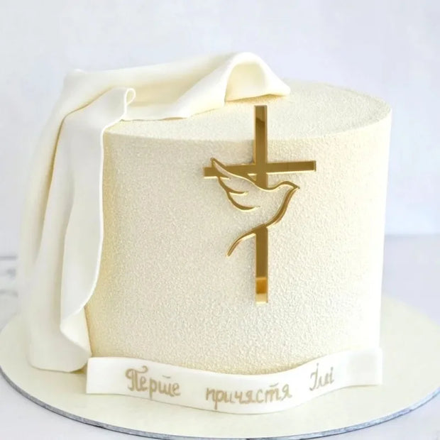 Ins Cross Christ Birthday Cake Topper