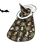 Funny Pumpkin Pet Halloween Costumes Cape Adjustable